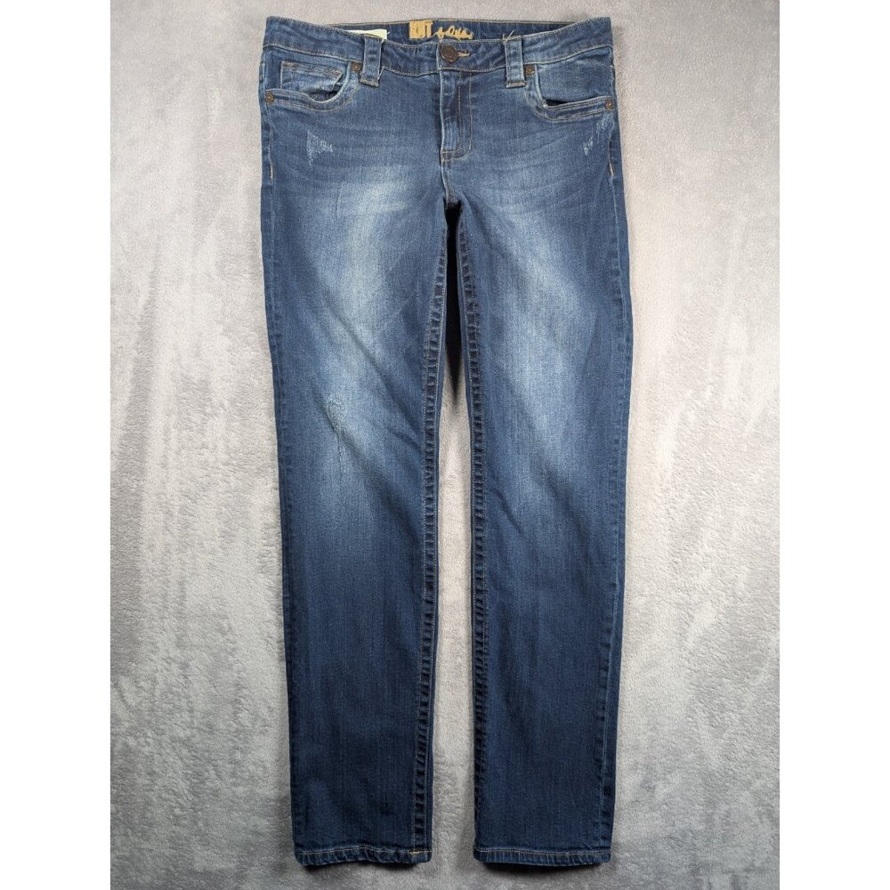 Kut from the Kloth Women's Straight Leg Jeans - Blue Denim
